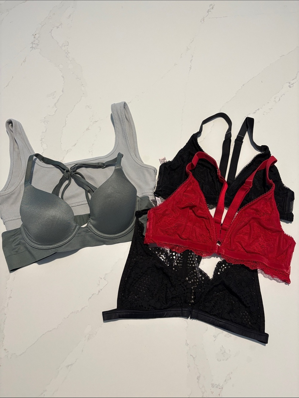 Bundle bras bralette Padded Lacy Small Victoria Secret Aerie Zara
